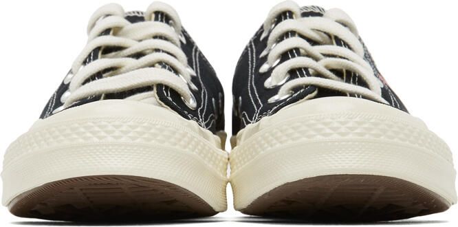 Comme des Garçons Play Black & White Converse Edition PLAY Chuck 70 Low-Top Sneakers - Picture 8