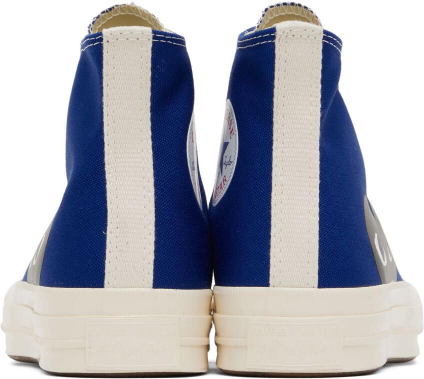 Comme des Garçons Play Blue Converse Edition Half Heart Chuck 70 Sneakers