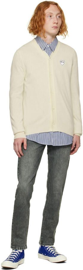 Comme des Garçons Play Blue Converse Edition Half Heart Chuck 70 Sneakers - Picture 4