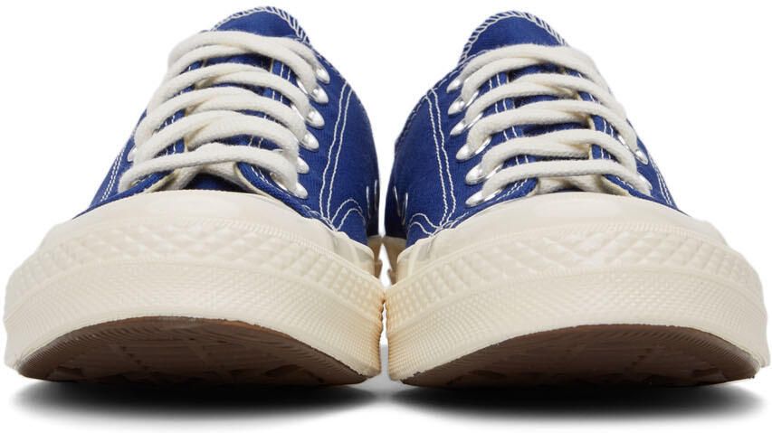 Comme des Garçons Play Blue Converse Edition Half Heart Chuck 70 Low Sneakers - Picture 4