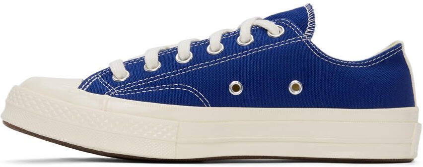 Comme des Garçons Play Blue Converse Edition Half Heart Chuck 70 Low Sneakers - Picture 7