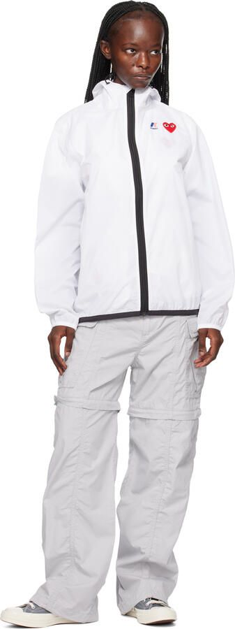 Comme des Garçons Play Grey Converse Edition Half Heart Chuck 70 High Sneakers - Picture 14