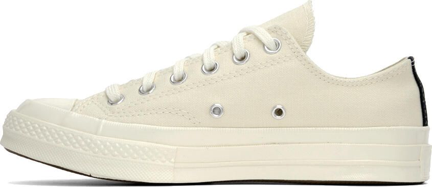 Comme des Garçons Play Off-White Converse Edition Half Heart Chuck 70 Low Sneakers - Picture 5