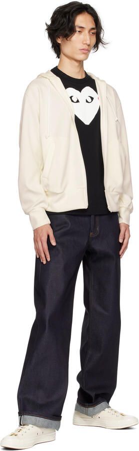 Comme des Garçons Play Off-White Converse Edition Half Heart Chuck 70 Low Sneakers - Picture 10