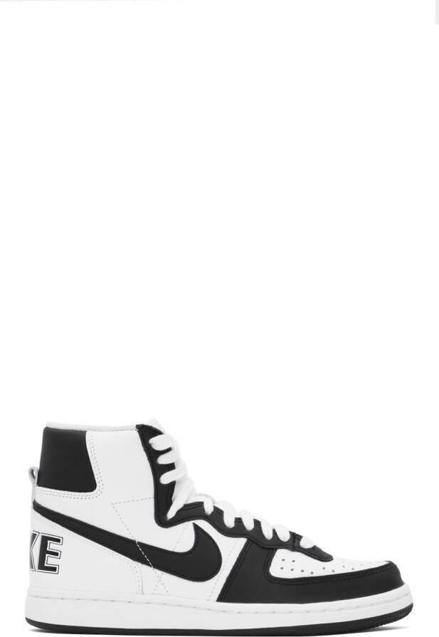 Comme des Garçons Homme Plus Black & White Nike Edition Terminator High Sneakers - Picture 2