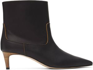 COMME SE-A SSENSE Exclusive Black Luxe Western Boots