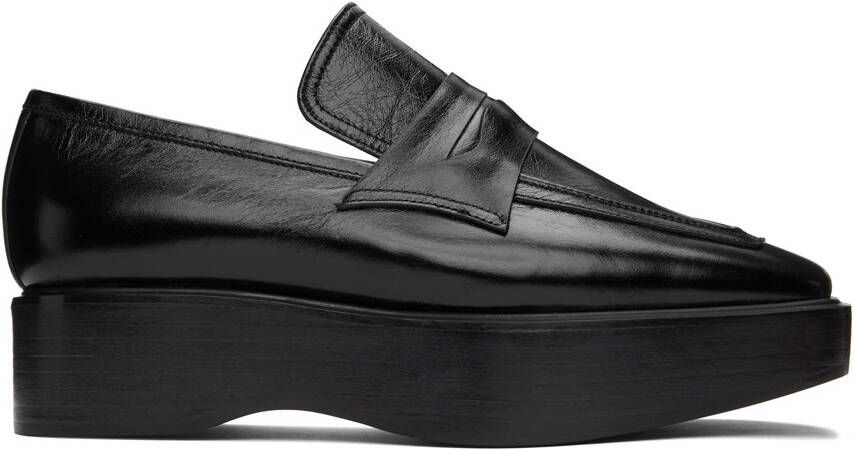 COMME SE-A SSENSE Exclusive Black Platform Loafers
