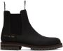 Common Projects Black Winter Chelsea Boots - Thumbnail 1