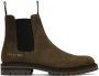 Common Projects Brown Winter Chelsea Boots - Thumbnail 1