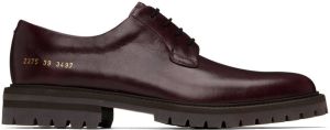 Common Projects Burgundy Leather Derbys