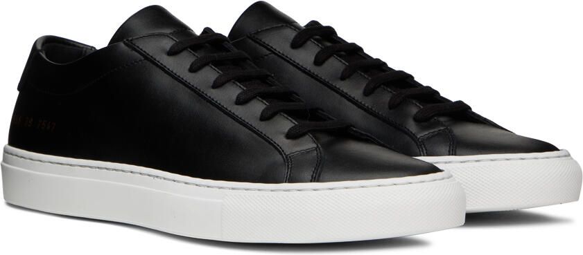 Common Projects Black Achilles Low Sneakers - Picture 2