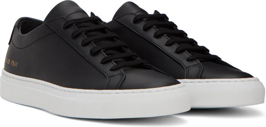 Common Projects Black Achilles Sneakers - Picture 2