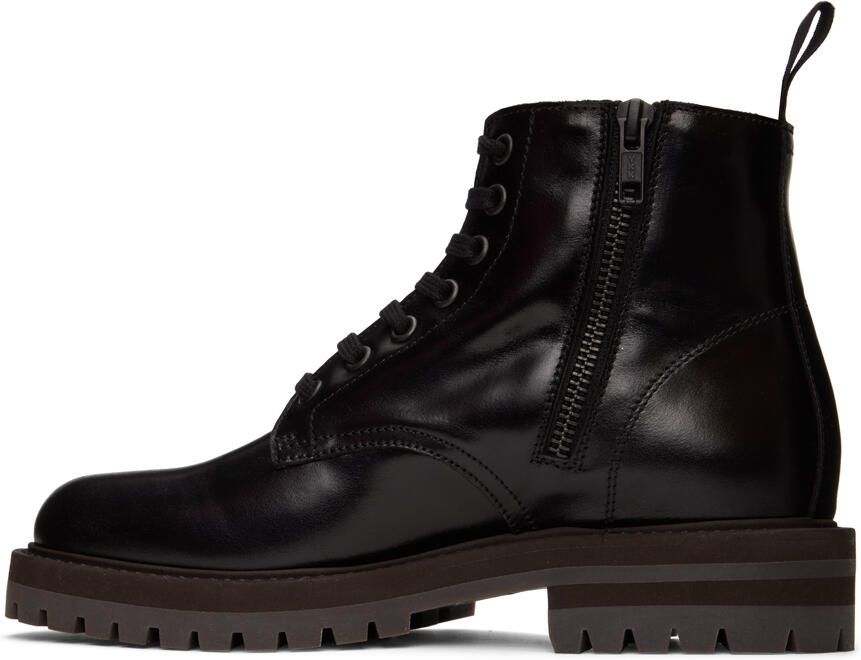 Common Projects Black Combat Boots - Picture 3