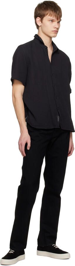 Common Projects Black Four Hole Sneakers - Picture 4