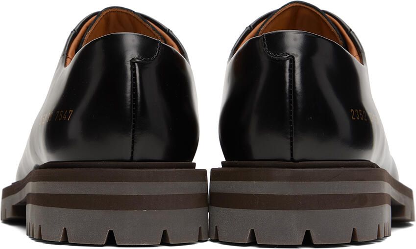 Common Projects Black Leather Derbys