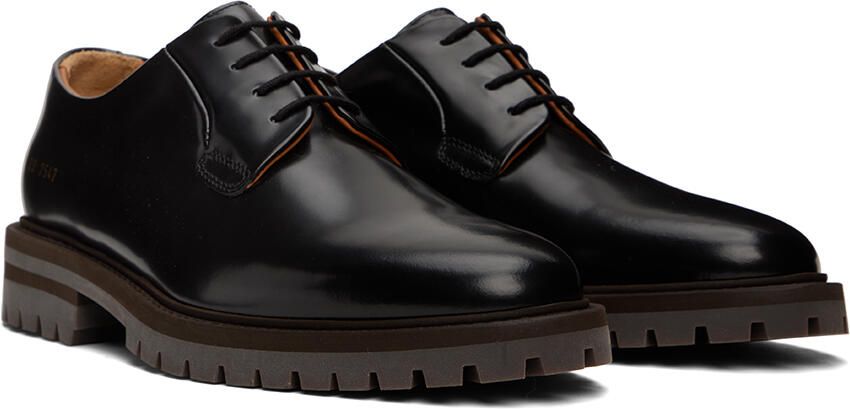 Common Projects Black Leather Derbys - Picture 2