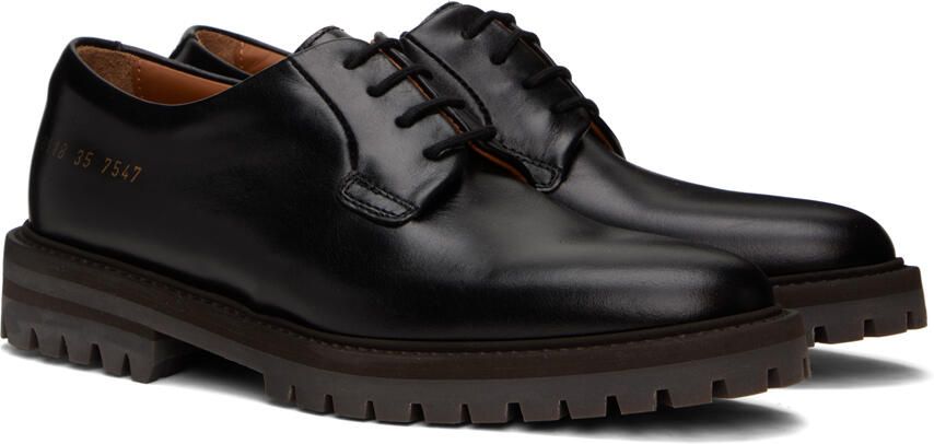 Common Projects Black Leather Derbys - Picture 2