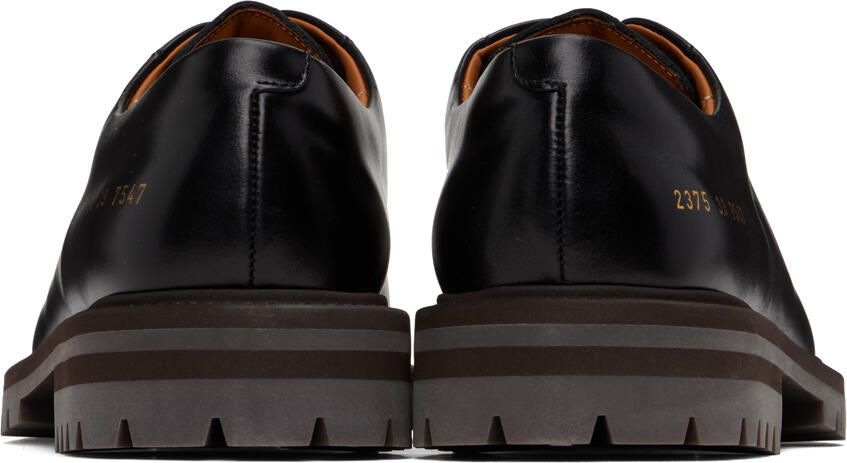 Common Projects Black Leather Derbys