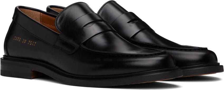 Common Projects Black Leather Loafers - Picture 2