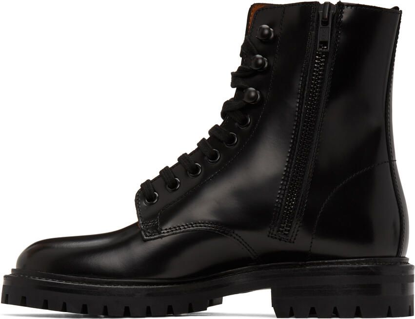 Common Projects Black Lug Sole Combat Boots