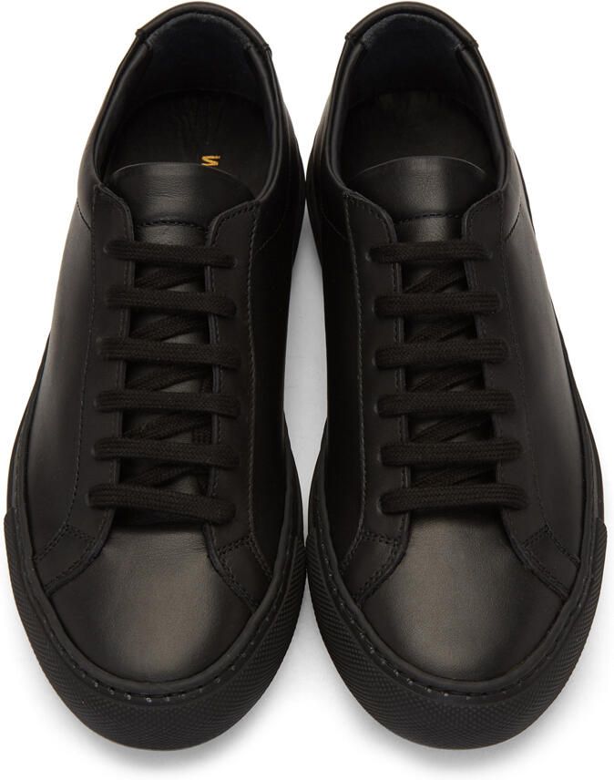 Common Projects Black Original Achilles Low Sneakers