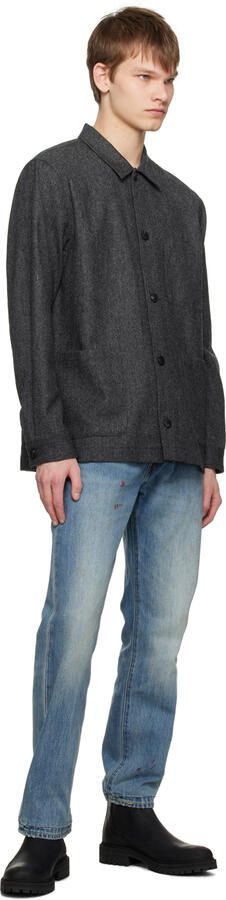 Common Projects Black Stamped Chelsea Boots - Picture 4