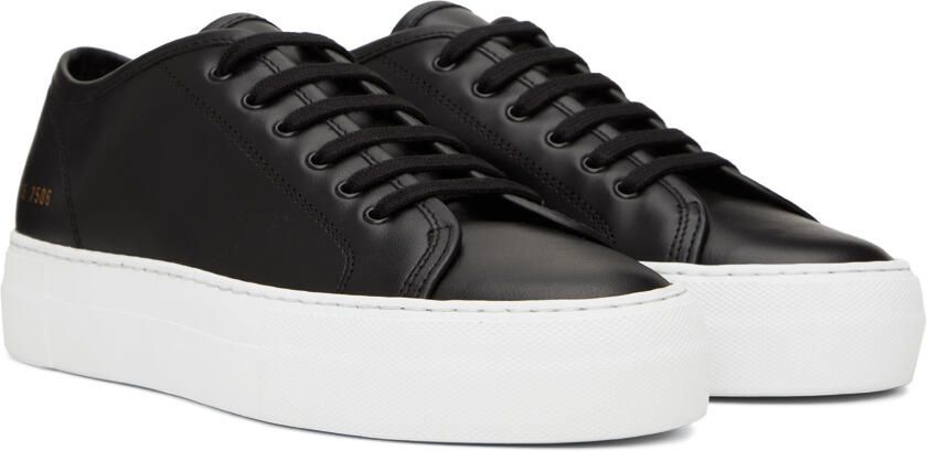 Common Projects Black Tournament Super Low Sneakers - Picture 2