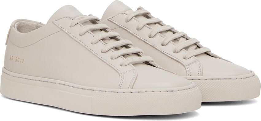 Common Projects Gray Original Achilles Low Sneakers - Picture 2