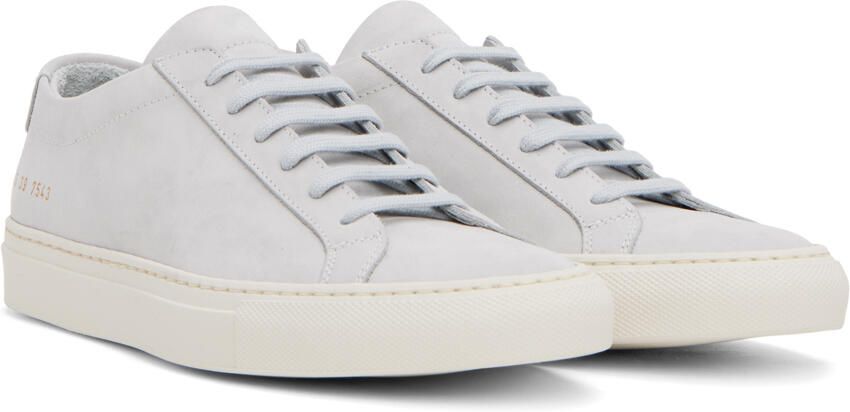 Common Projects Gray Original Achilles Low Sneakers - Picture 2