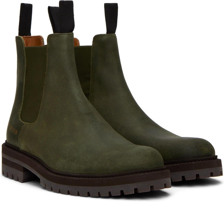 Common Projects Green Kenia Chelsea Boots - Picture 2