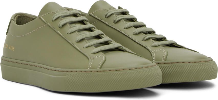 Common Projects Green Original Achilles Low Sneakers - Picture 2