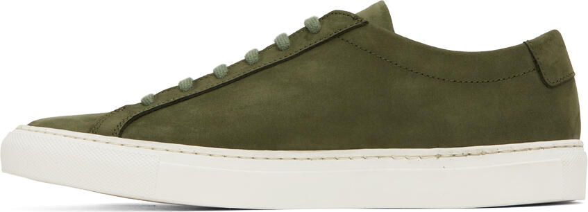 Common Projects Khaki Achilles Sneakers - Picture 3
