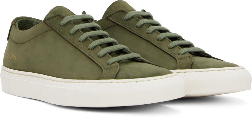 Common Projects Khaki Achilles Sneakers - Picture 2