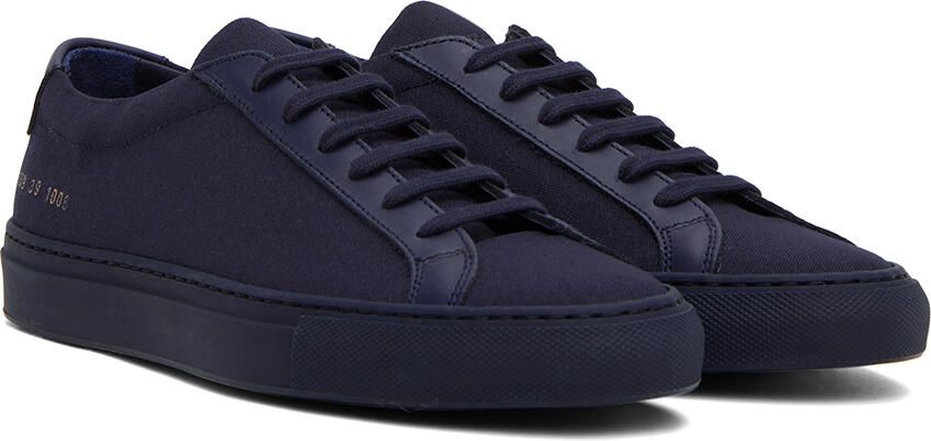 Common Projects Navy Original Achilles Low Sneakers - Picture 2