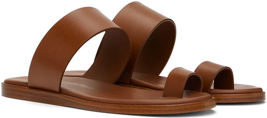 Common Projects Tan Minimalist Sandals - Picture 2