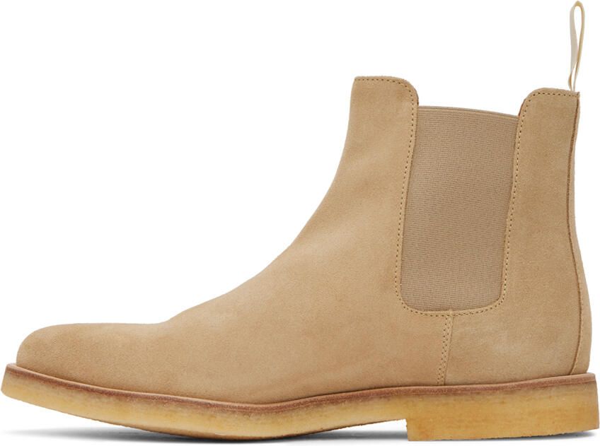 Common Projects Tan Suede Chelsea Boots - Picture 3