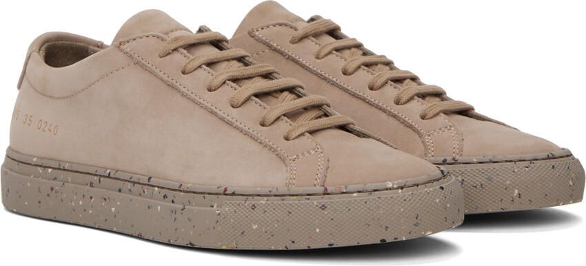 Common Projects Taupe Achilles Low Sneakers - Picture 2