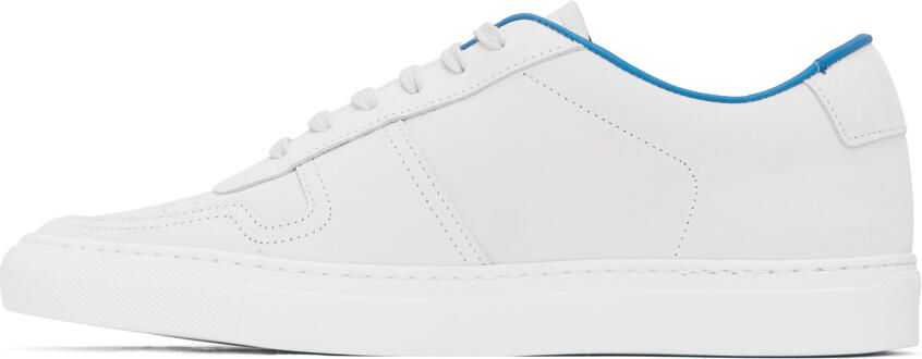 Common Projects White & Blue BBall Summer Sneakers - Picture 3