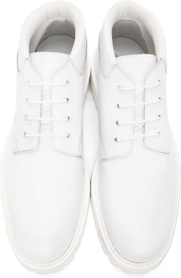 Common Projects White Combat Derbys
