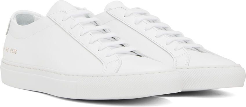 Common Projects White Original Achilles Low Sneakers - Picture 2