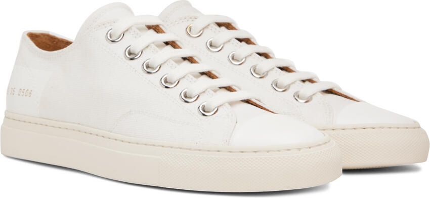 Common Projects White Tournament Low Sneakers - Picture 2