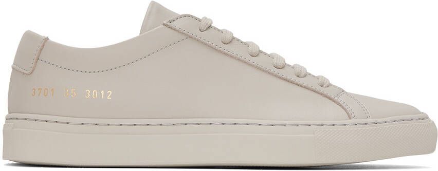 Common Projects Gray Original Achilles Low Sneakers