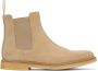 Common Projects Tan Suede Chelsea Boots - Thumbnail 1