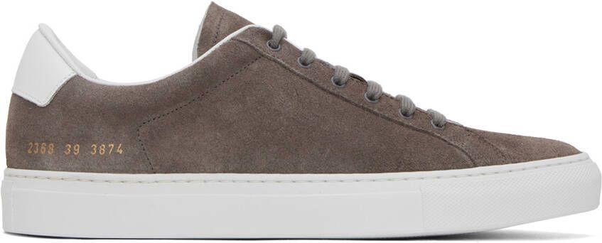Common Projects Taupe Retro Low Sneakers