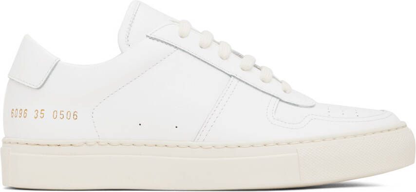 Common Projects White BBall Low Bumpy Sneakers