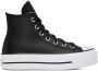Converse Black Leather Chuck Taylor All Star Lift High Sneakers - Thumbnail 1