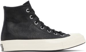 Converse Black Embossed Leather Chuck 70 High Sneakers
