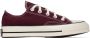 Converse Burgundy Chuck 70 Vintage Sneakers - Thumbnail 1