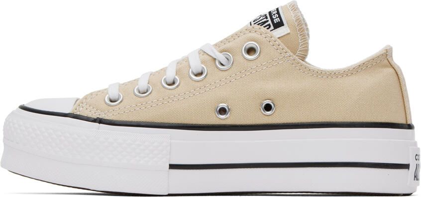 Converse Beige Chuck Taylor All Star Lift Platform Sneakers - Picture 3