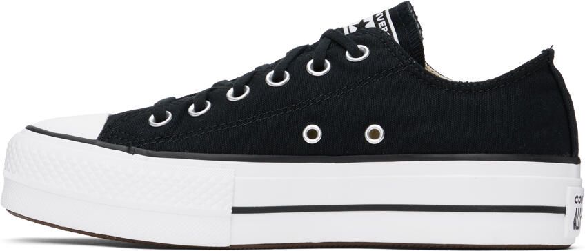 Converse Black Chuck Taylor All Star Lift Low Sneakers - Picture 4